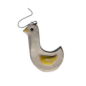 Vintage Williamsburg VA Studio Pottery Duck Bird Ornament Signed
